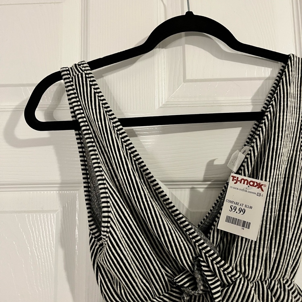 Black and white stripped shirt
